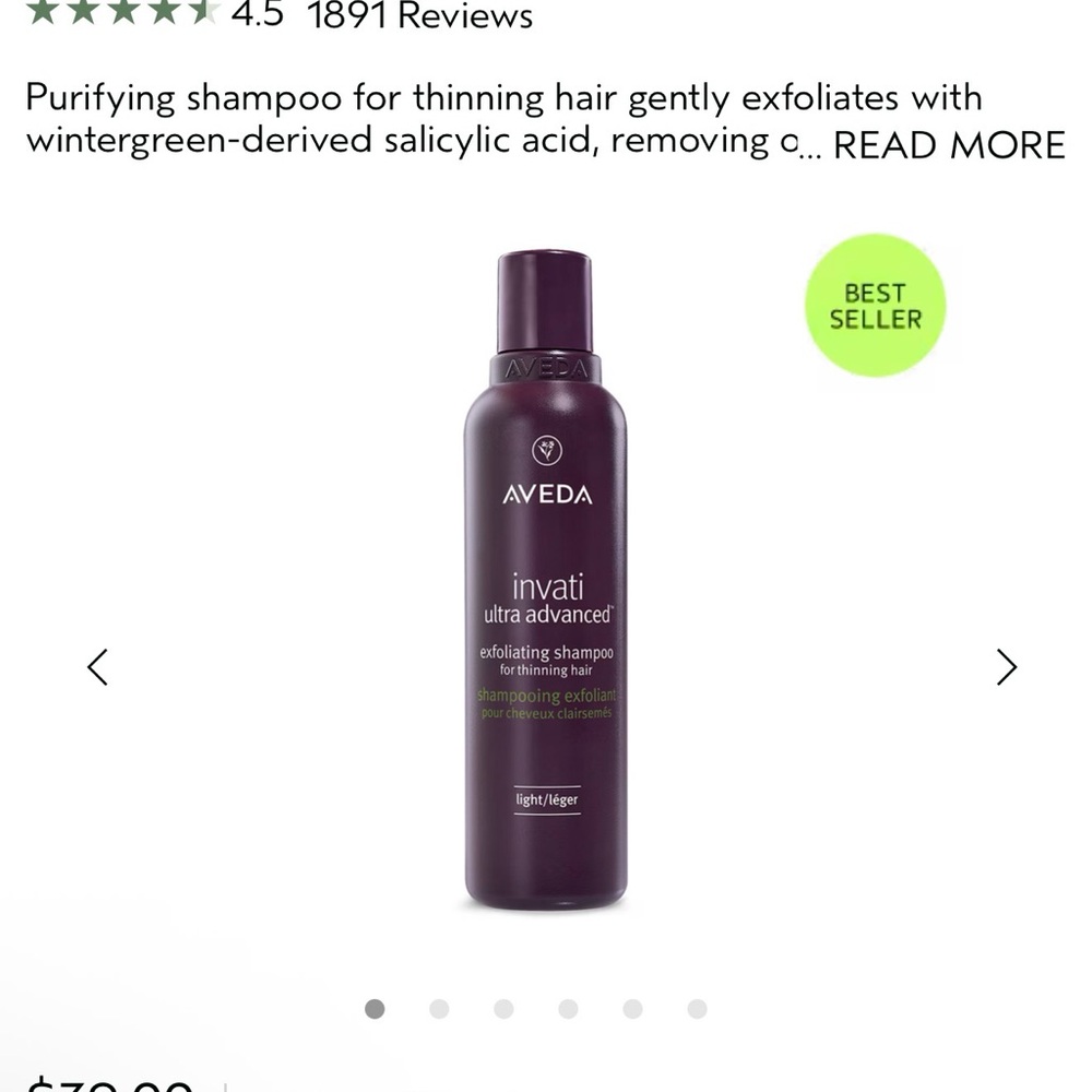 NEW Aveda Invati Ultra Advanced Exfoliating Shampoo for Thinning Hair - Light - Picture 2 of 9